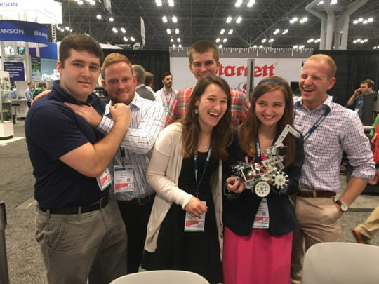 Robot team building trade show event