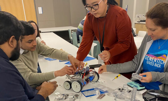 Robot Racing at Genentech